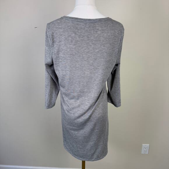 Chicos 3 4 Sleeve Crewneck Long Top US Women's S - Picture 2 of 7